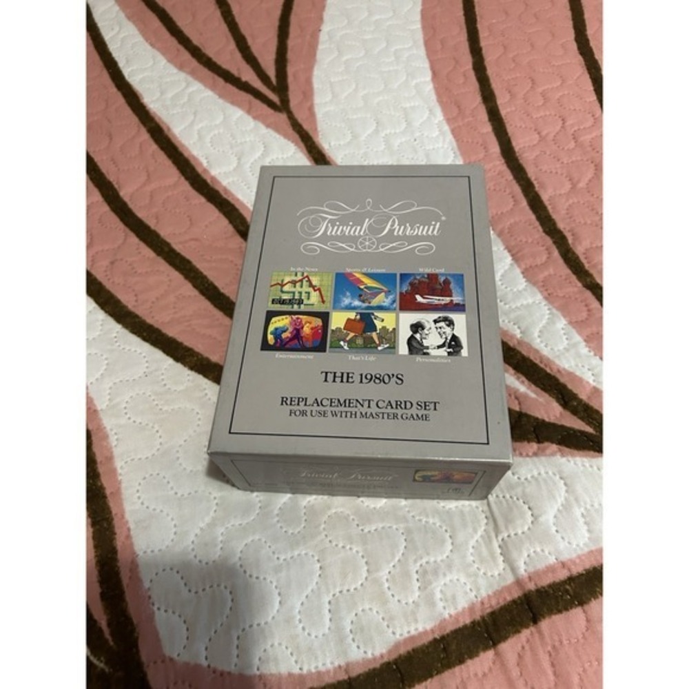 Vintage Trivial Pursuit Game Parker Brothers Original The 1980's Theme‎